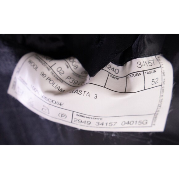 Pull Pal Zileri Mens 2 Piece Suit Wool Gray Check Jacket Size 42R Pants 34X28 - Picture 11 of 16